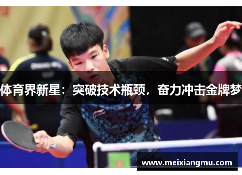 体育界新星：突破技术瓶颈，奋力冲击金牌梦