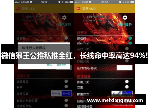 微信狼王公推私推全红，长线命中率高达94%!